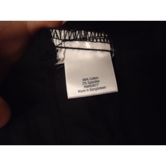 St Johns Bay Comfort Waist Secretly Slender Mid Rise Straight Leg Pants Black 6P - Picture 6 of 12